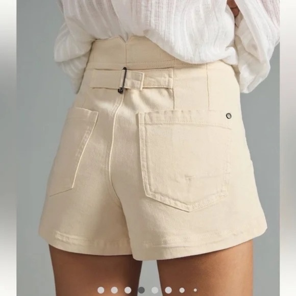 NWT Anthropologie Pilcro Kit Utility Shorts In Ivory  33 - Picture 3 of 3